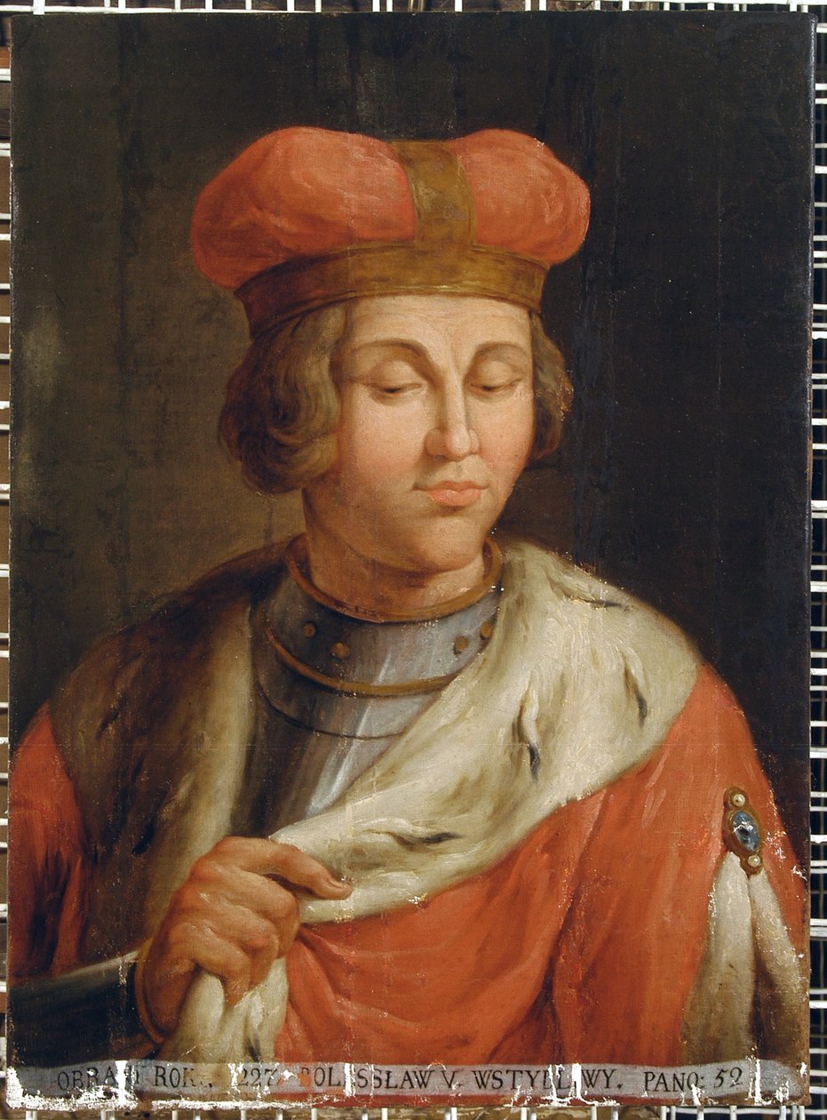 Portrét Boleslava V. Plachého, kolem roku 1806 od Plersz Jan Bogumil 1732 1817 Plersz Jan Bogumil 1732 1817