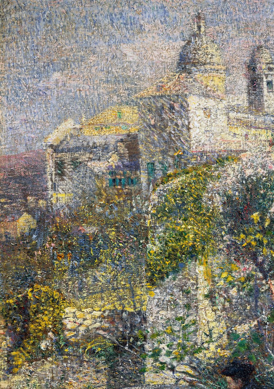 Dubnové ráno v Ligurii nebo Olivy v Albaru od Plinio Nomellini