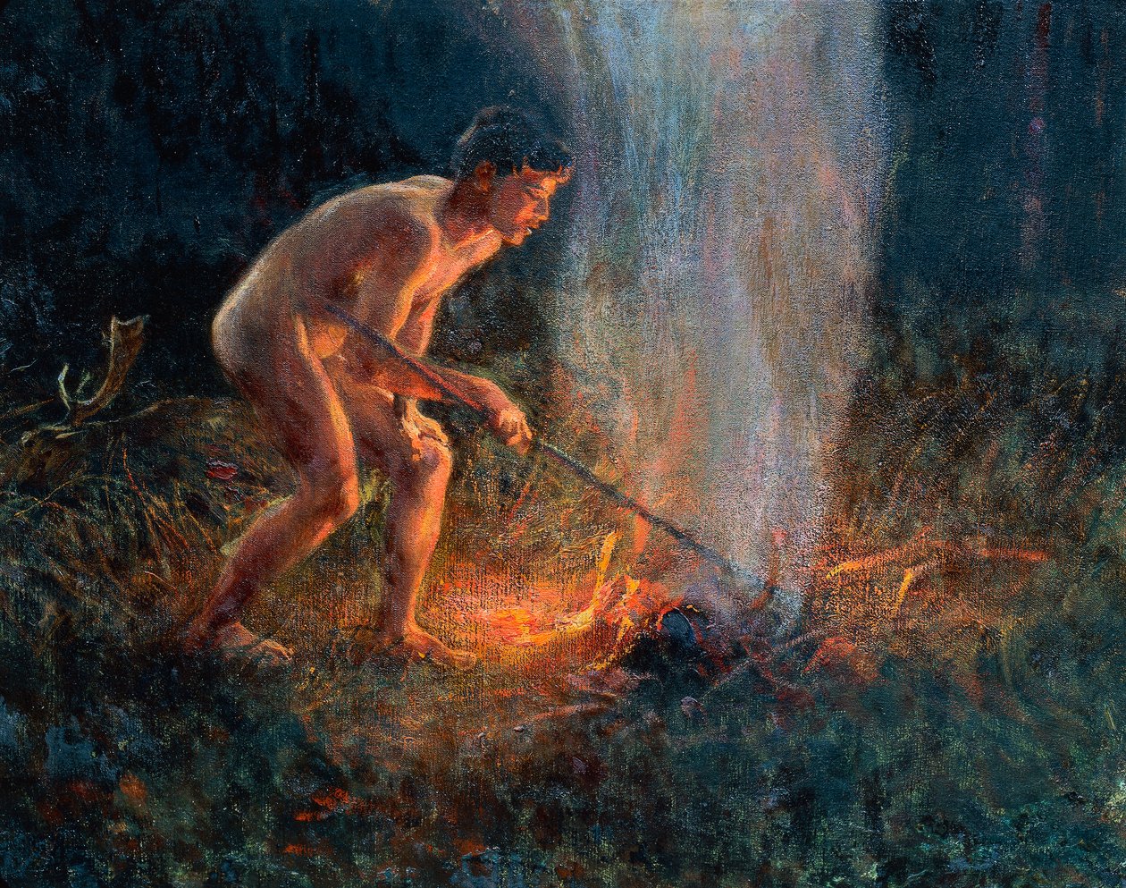 Sloup kouře od Plinio Nomellini