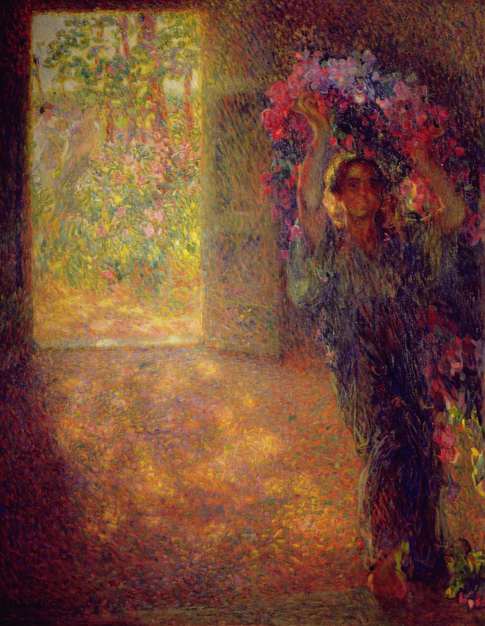 The Blossoming House, c.1910 (olej na plátně) od Plinio Nomellini