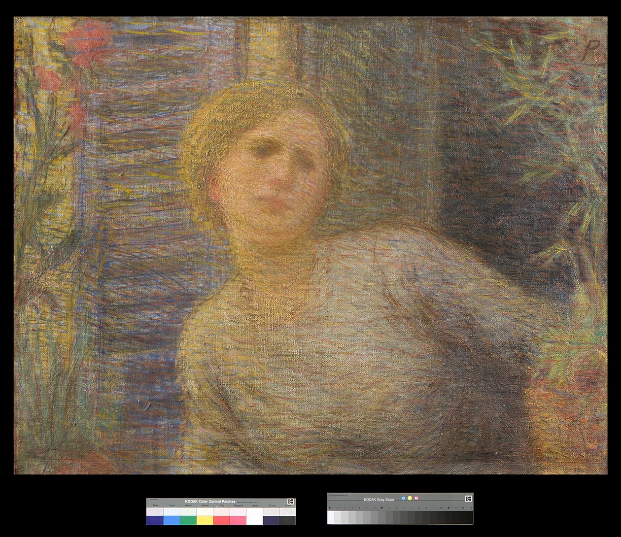 Mladá žena u okna, 1891 od Plinio Nomellini