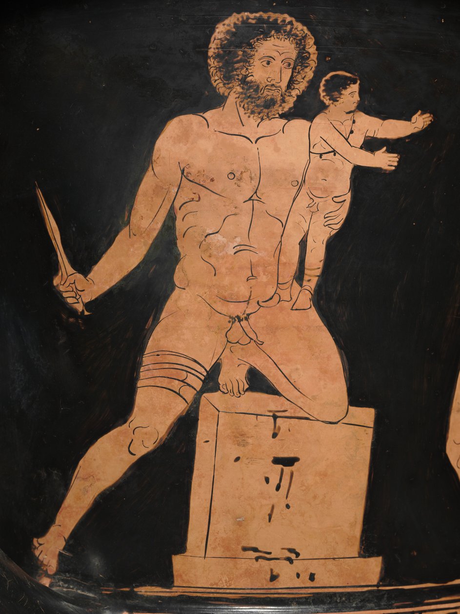 Detail lucanského Calyx-Krater, cca 400 př.nl od Policoro Painter