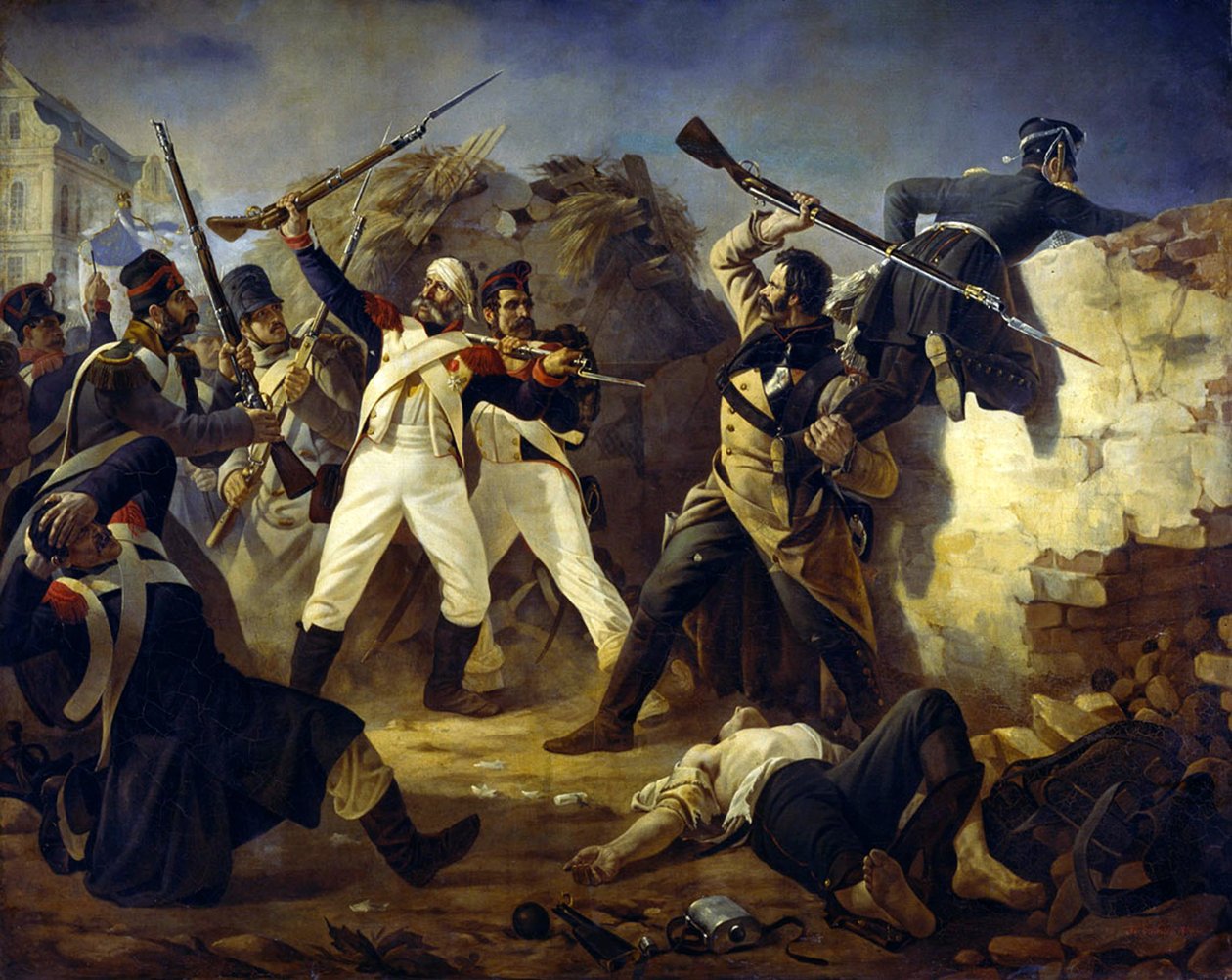 Hrdinský čin granátníka Leontyho Korennoye, 1846. od Polidor Ivanovich Babaev