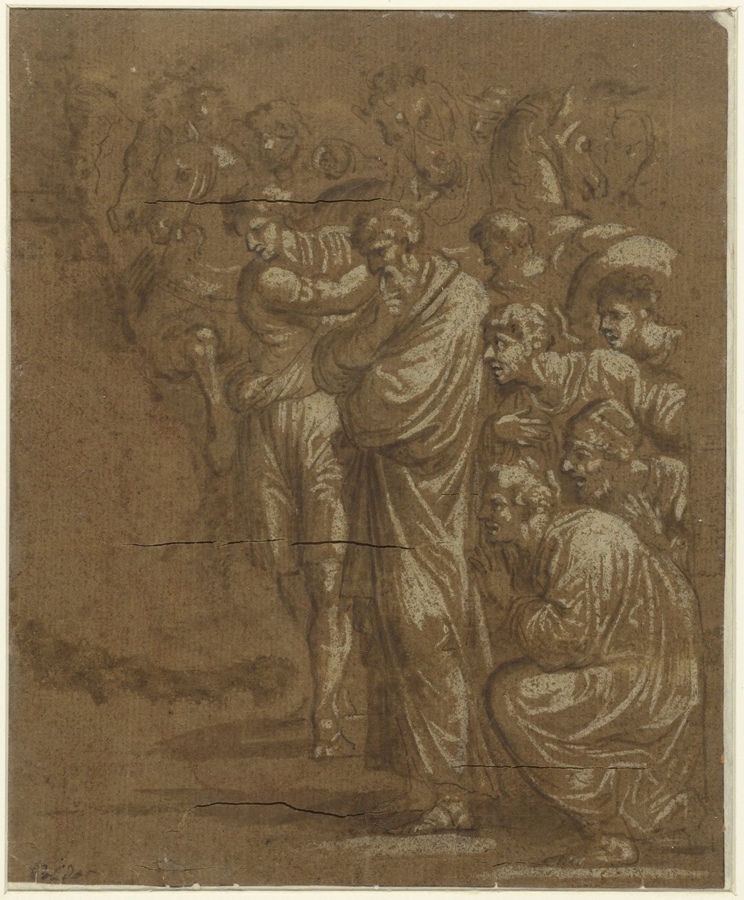 Klanění králů od Polidoro da Caravaggio (possibly)