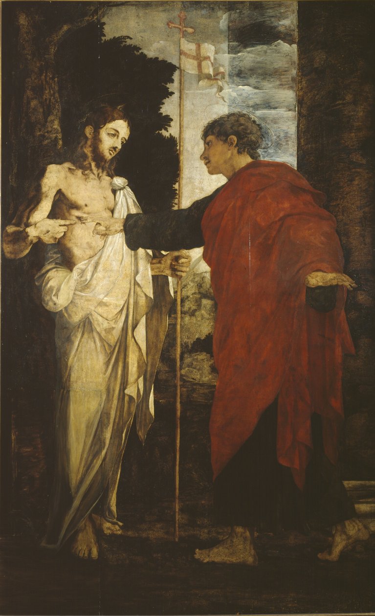 Nevěra svatého Tomáše, 1531-35 od Polidoro da Caravaggio
