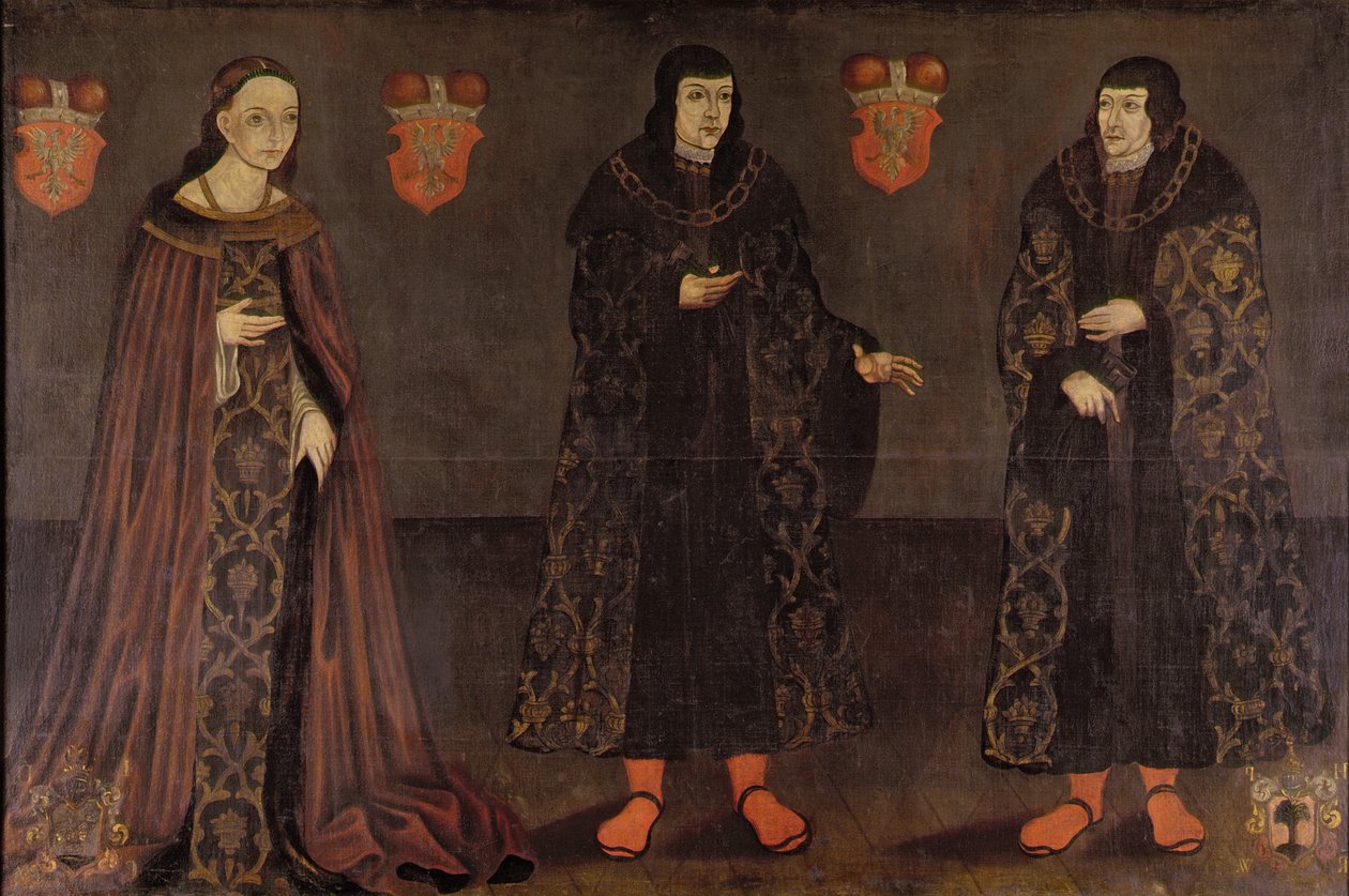 Portrét Stanislava, Jana III. a Anny, mazovských vévodů, 1620-40 od Polish School