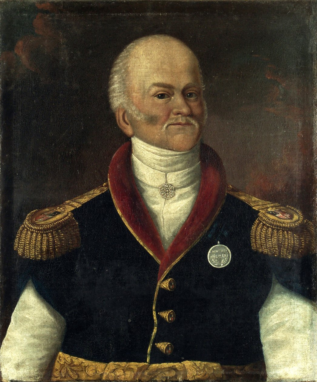 Portrét generála Francoise Xaviera Krasického (1774-1844). (Portrét generála Ksaweryho Franciszka Krasického). Peinture anonym, huile sur toile od Polish School