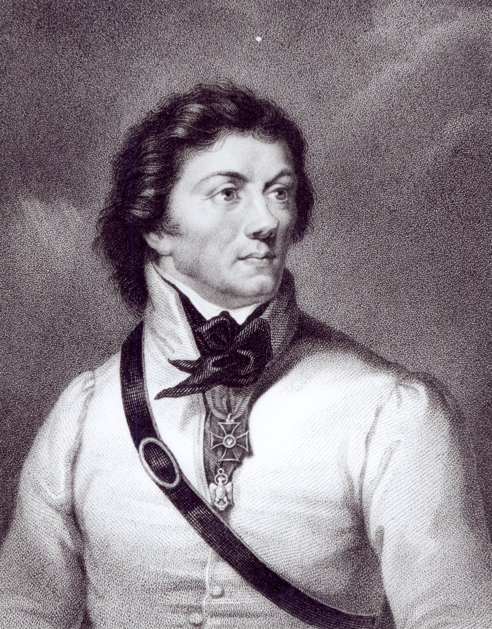 Portrét Tadeusze Kosciuszka, vyrytý Williamem Hollem (1807-71), kolem roku 1840 od Polish School