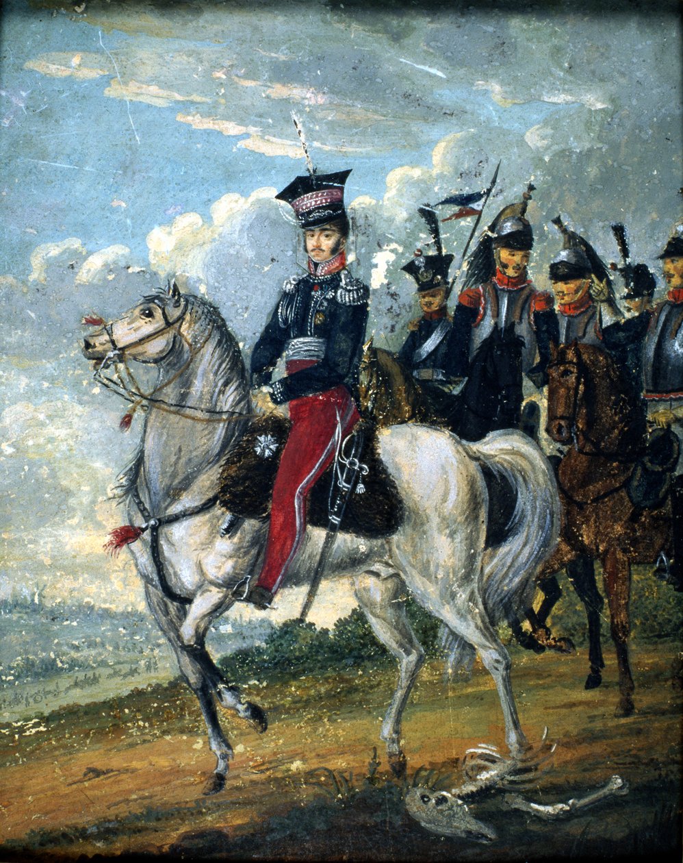 Kníže Josef Anton Poniatowski (1763-1813) s průvodci, kolem 1813 od Polish School