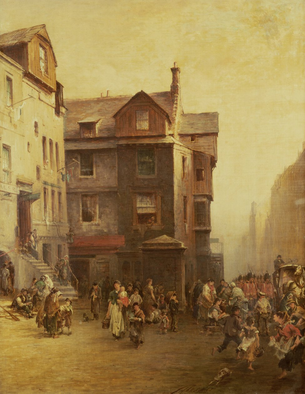 John Knoxs House, High Street, Edinburgh, 1885 od Pollok Sinclair Nisbet
