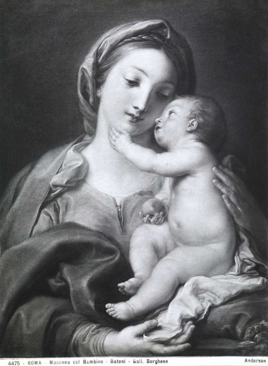 Madonna a dítě, 1708 od Pompeo Girolamo Batoni