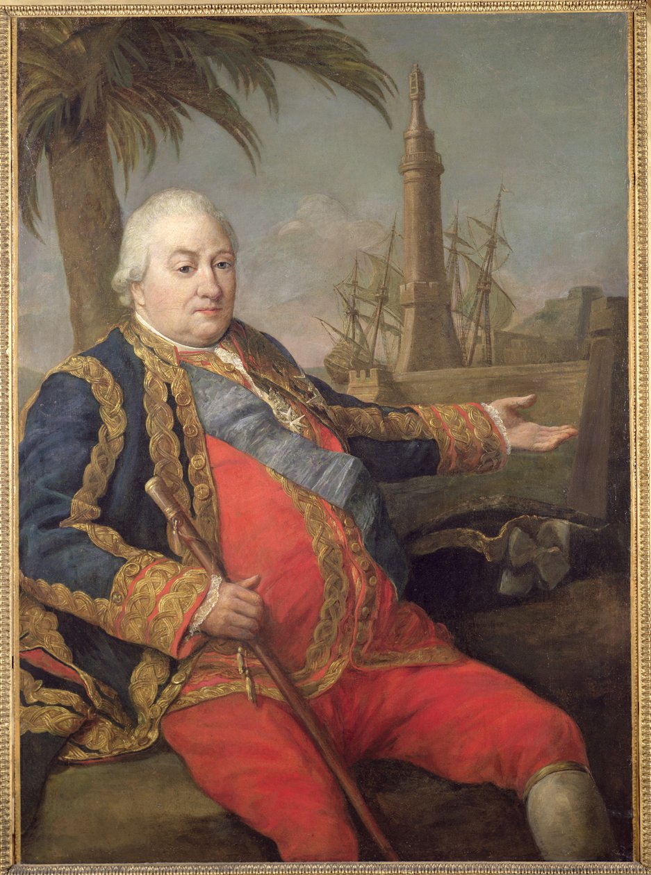 Pierre de Suffren-Saint-Tropez (1729-88) viceadmirál Francie od Pompeo Girolamo Batoni
