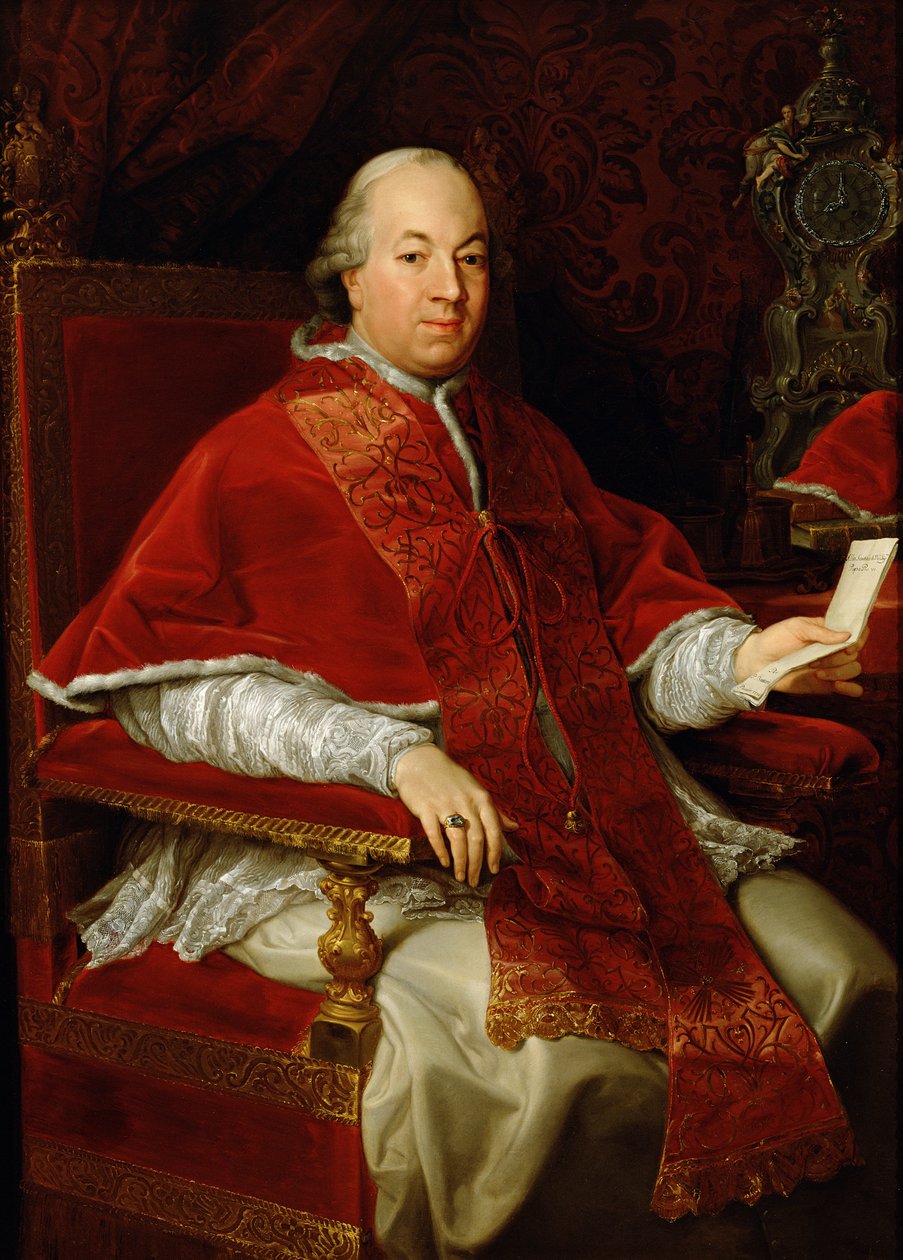 Papež Pius VI. (1717-99) kolem 1775-76 od Pompeo Girolamo Batoni