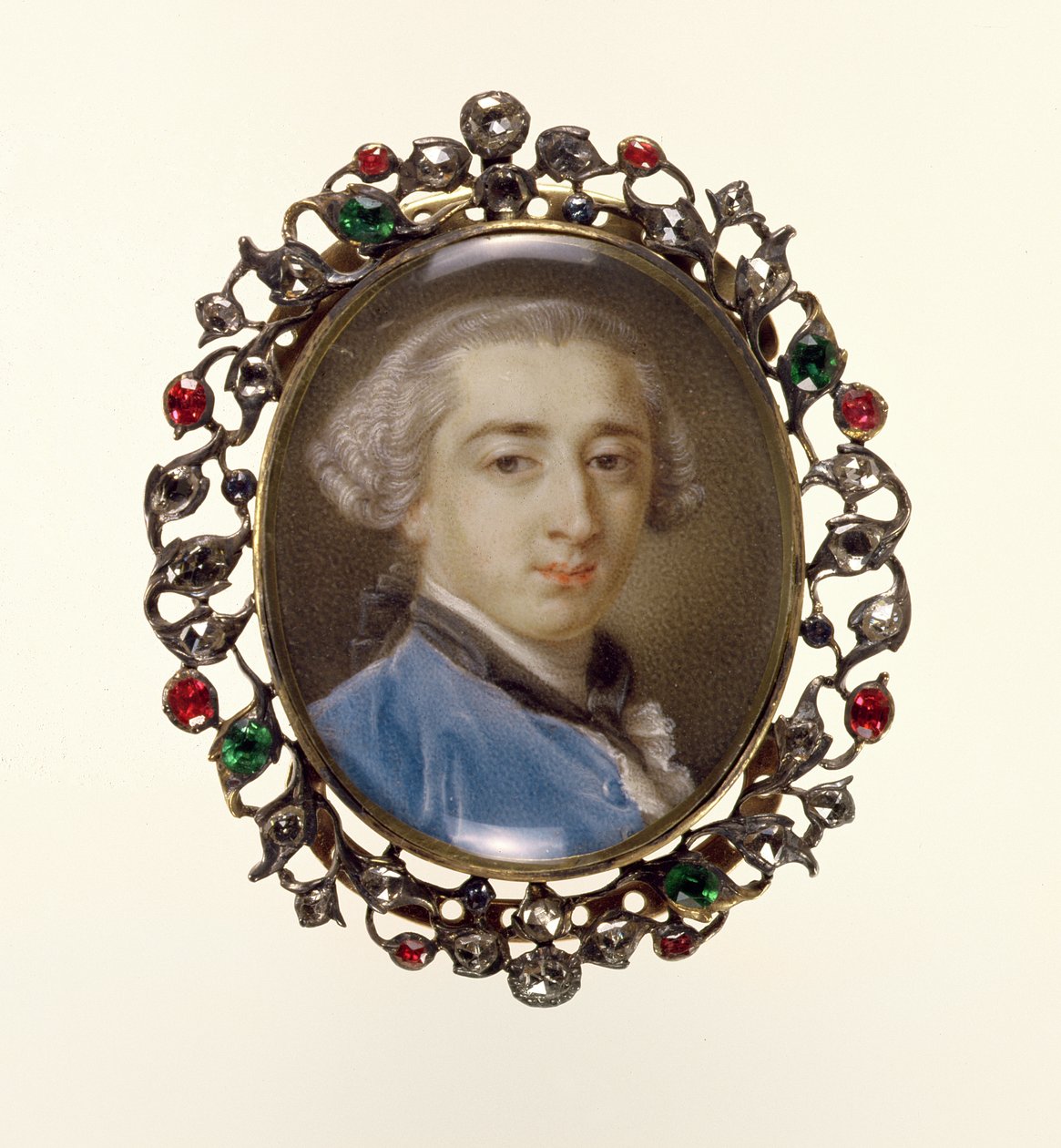 Miniaturní portrét Richarda Millese, kolem roku 1758 od Pompeo Girolamo Batoni
