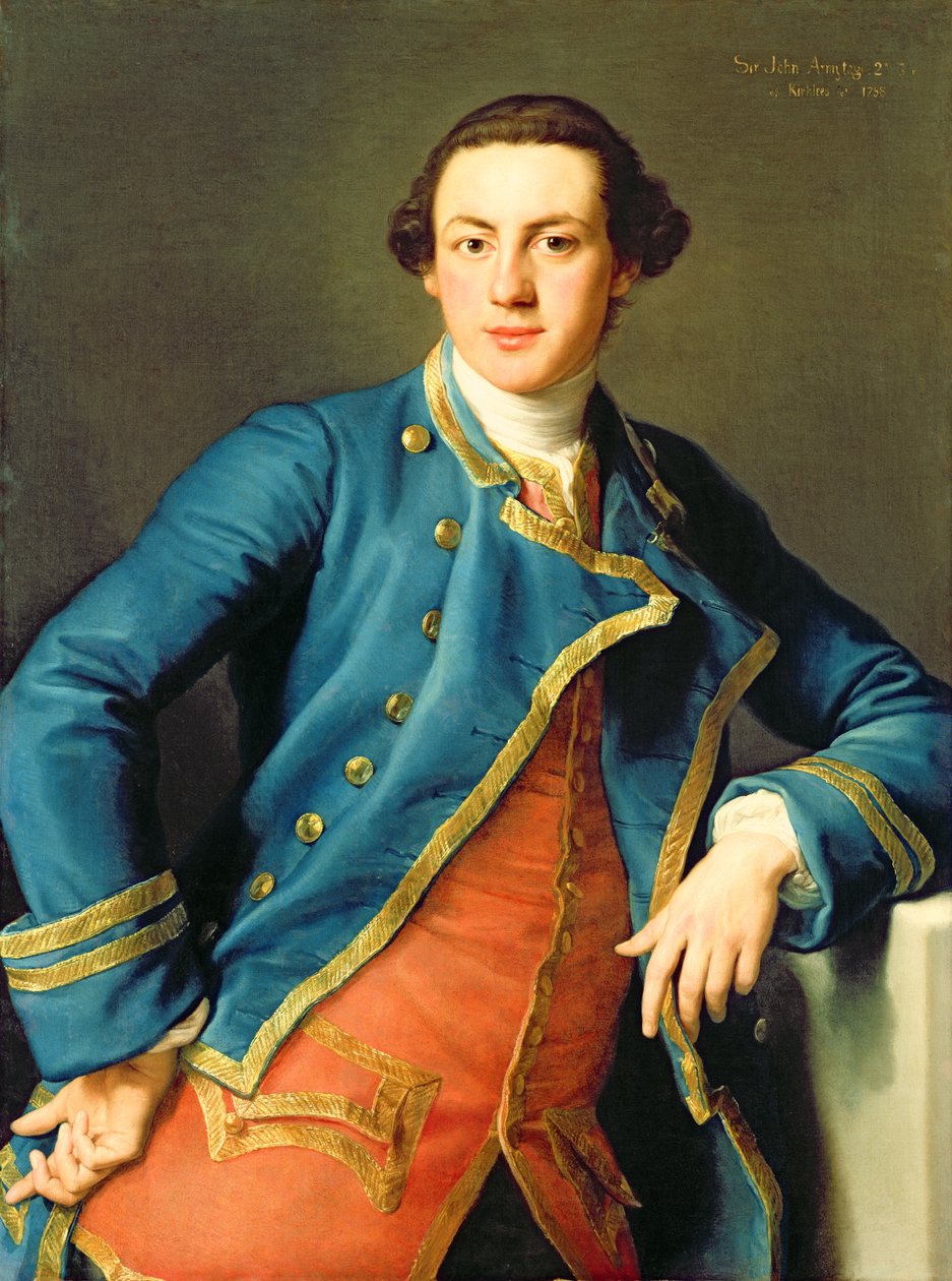 Portrét sira Johna Armytage (1732-58) 2. Bart z Kirklees, 1758 od Pompeo Girolamo Batoni