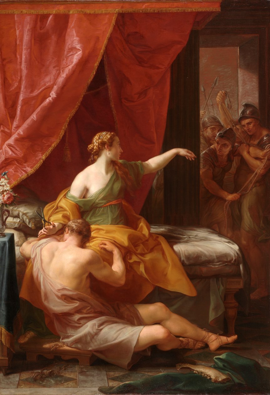Samson a Dalila, 1766 od Pompeo Girolamo Batoni