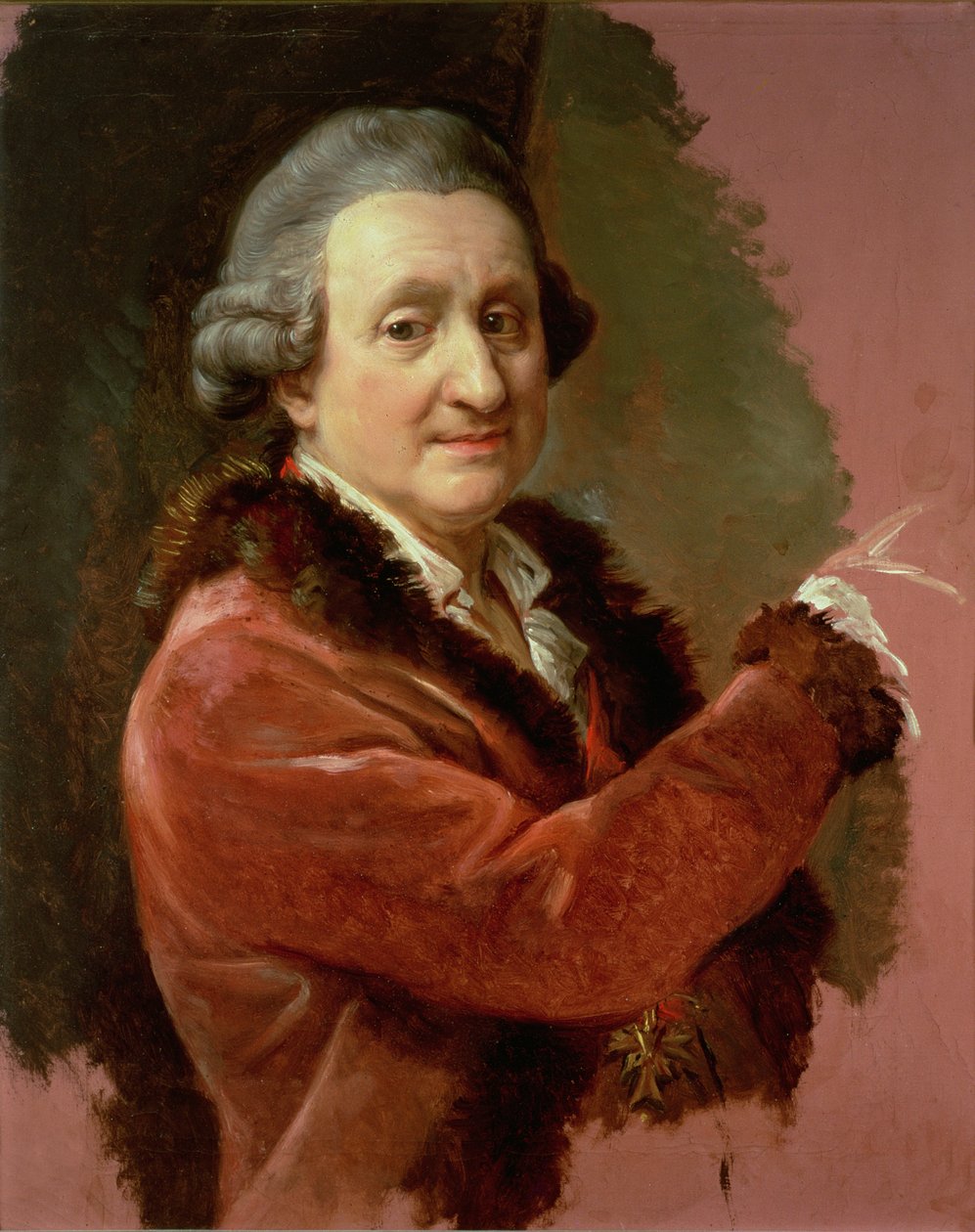 Autoportrét, 1773-87 od Pompeo Girolamo Batoni
