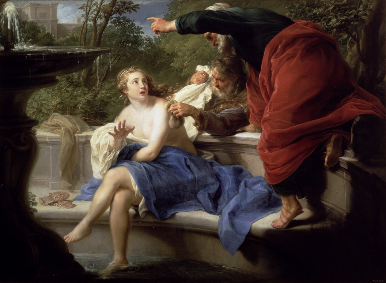 Susanna a starší, 1751 od Pompeo Girolamo Batoni