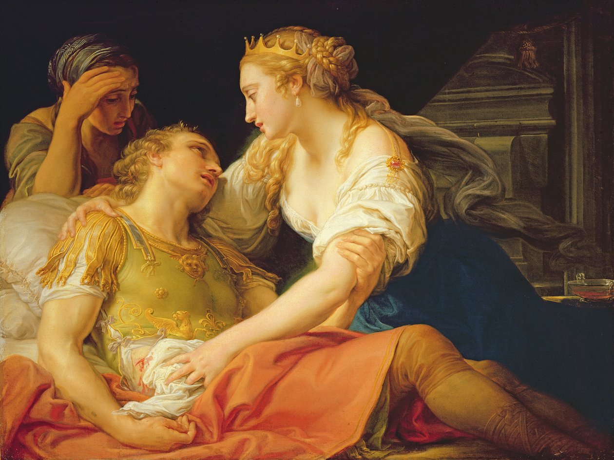 Smrt Marca Anthonyho, 1763 od Pompeo Girolamo Batoni