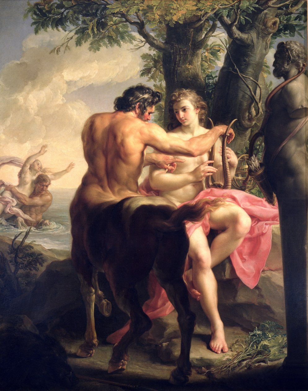 Vzdělání Achilla od Chirona, 1746 od Pompeo Girolamo Batoni