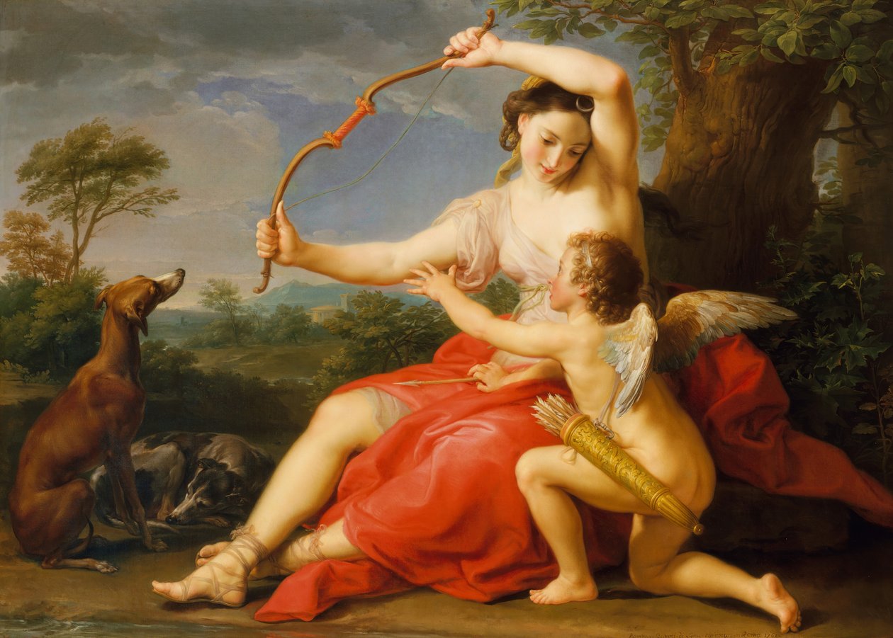 Diana a Cupid, 1761. od Pompeo Batoni
