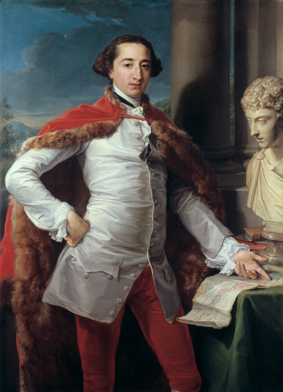 Portrét Richarda Millese, pravděpodobně 1760 od Pompeo Batoni