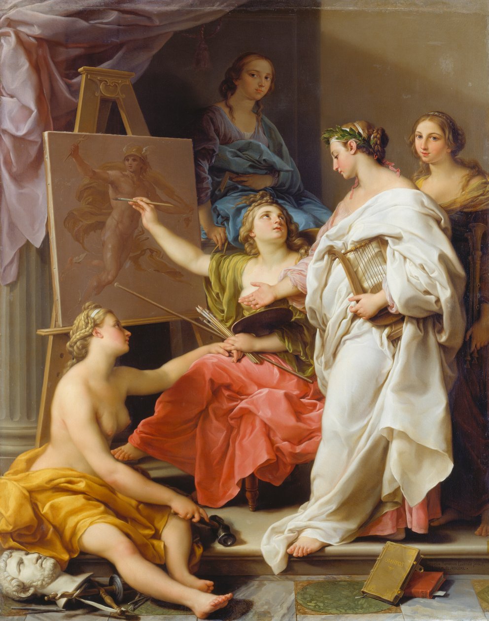 Alegorie umění od Pompeo Girolamo Batoni