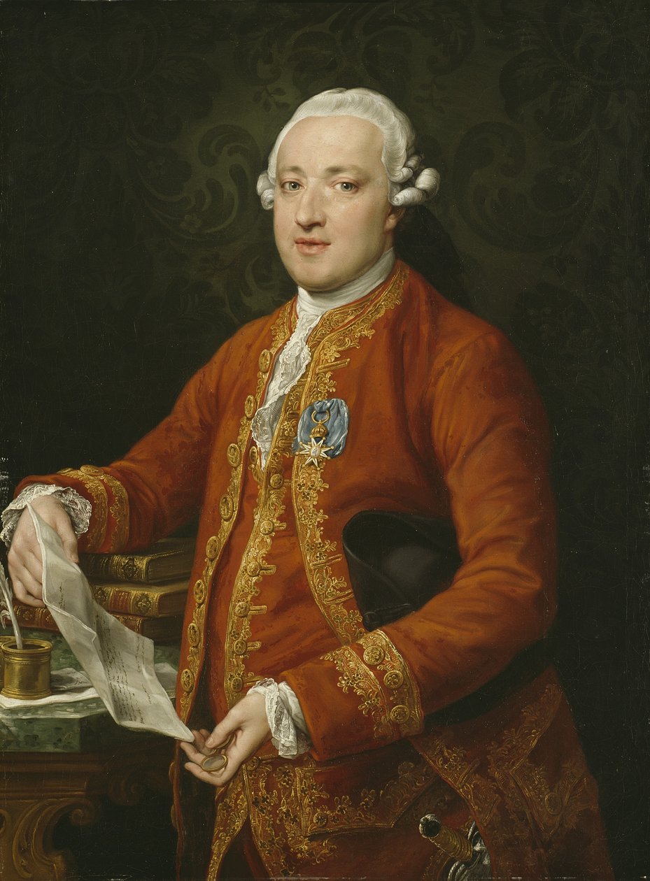 Don José Moñino y Redondo, hrabě z Floridablanca, kolem roku 1776 od Pompeo Girolamo Batoni