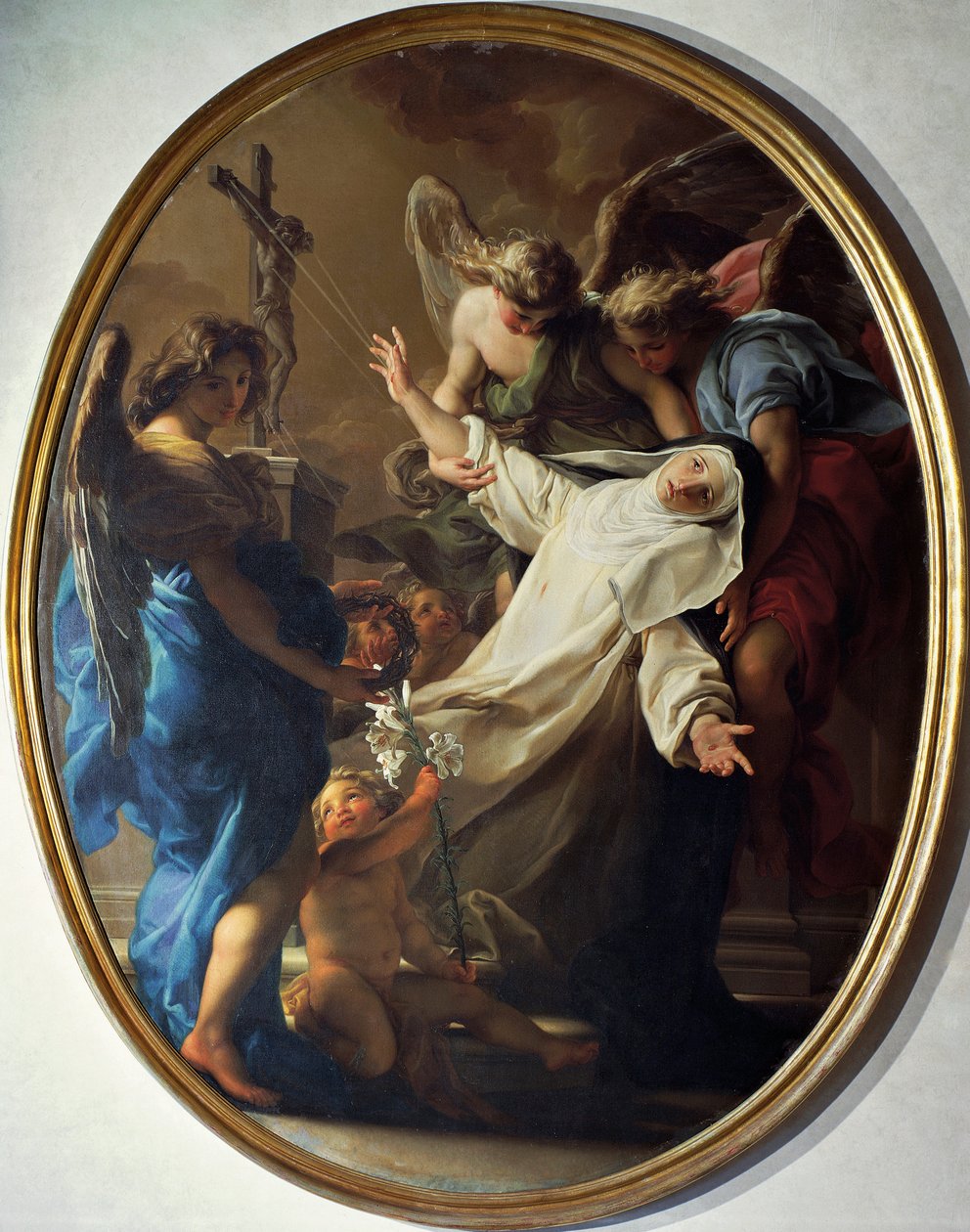 Extáze svaté Kateřiny Sienské od Pompeo Girolamo Batoni