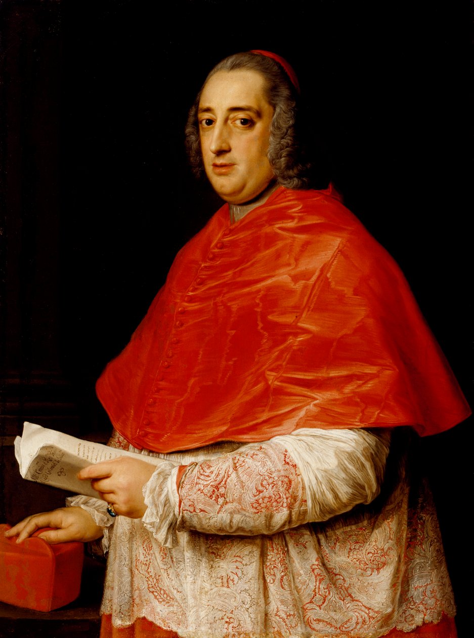 Portrét kardinála Prospera Colonny di Sciarra od Pompeo Girolamo Batoni