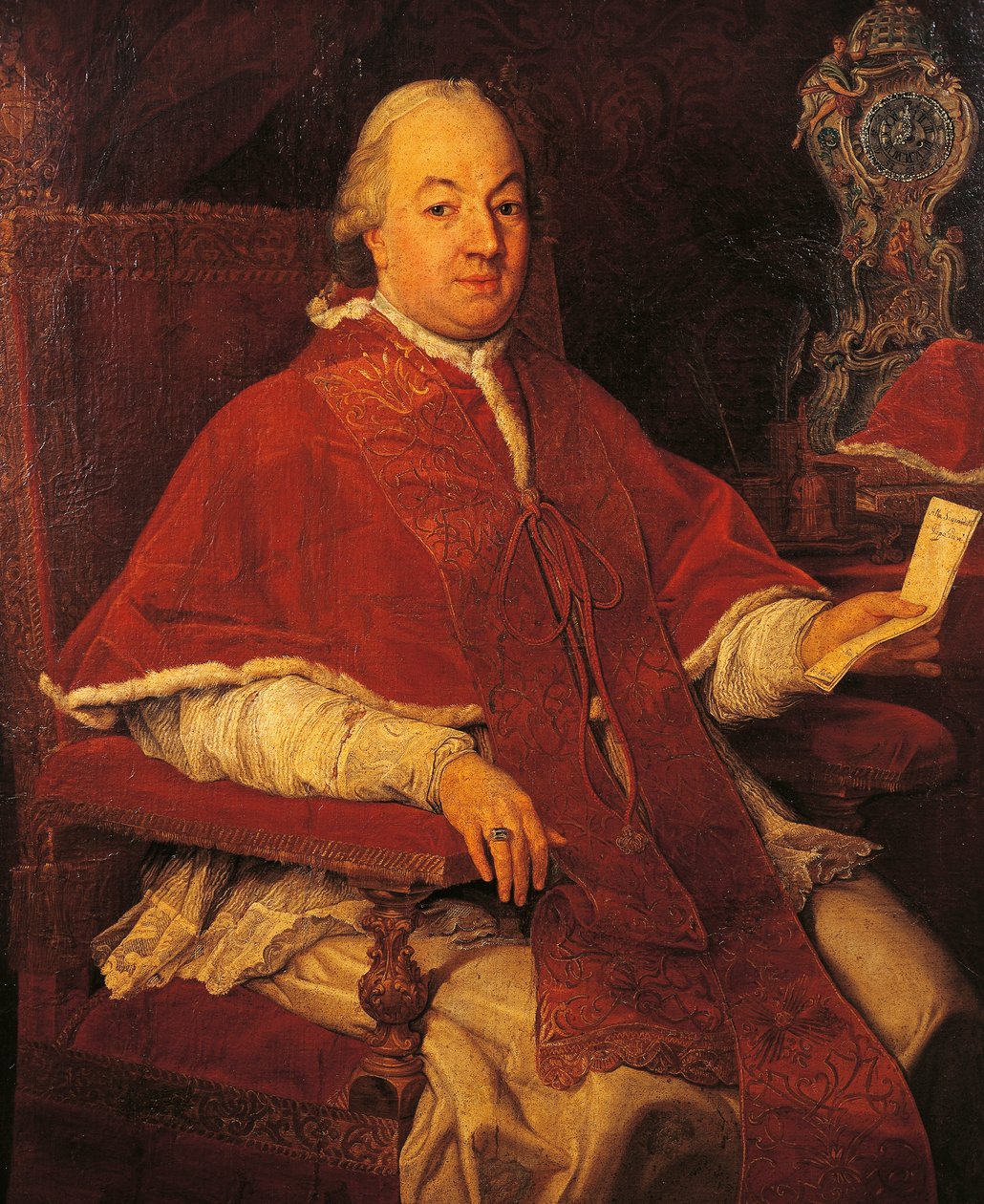 Portrét papeže Pia VI. (Giannangelo Braschi, Cesena od Pompeo Girolamo Batoni