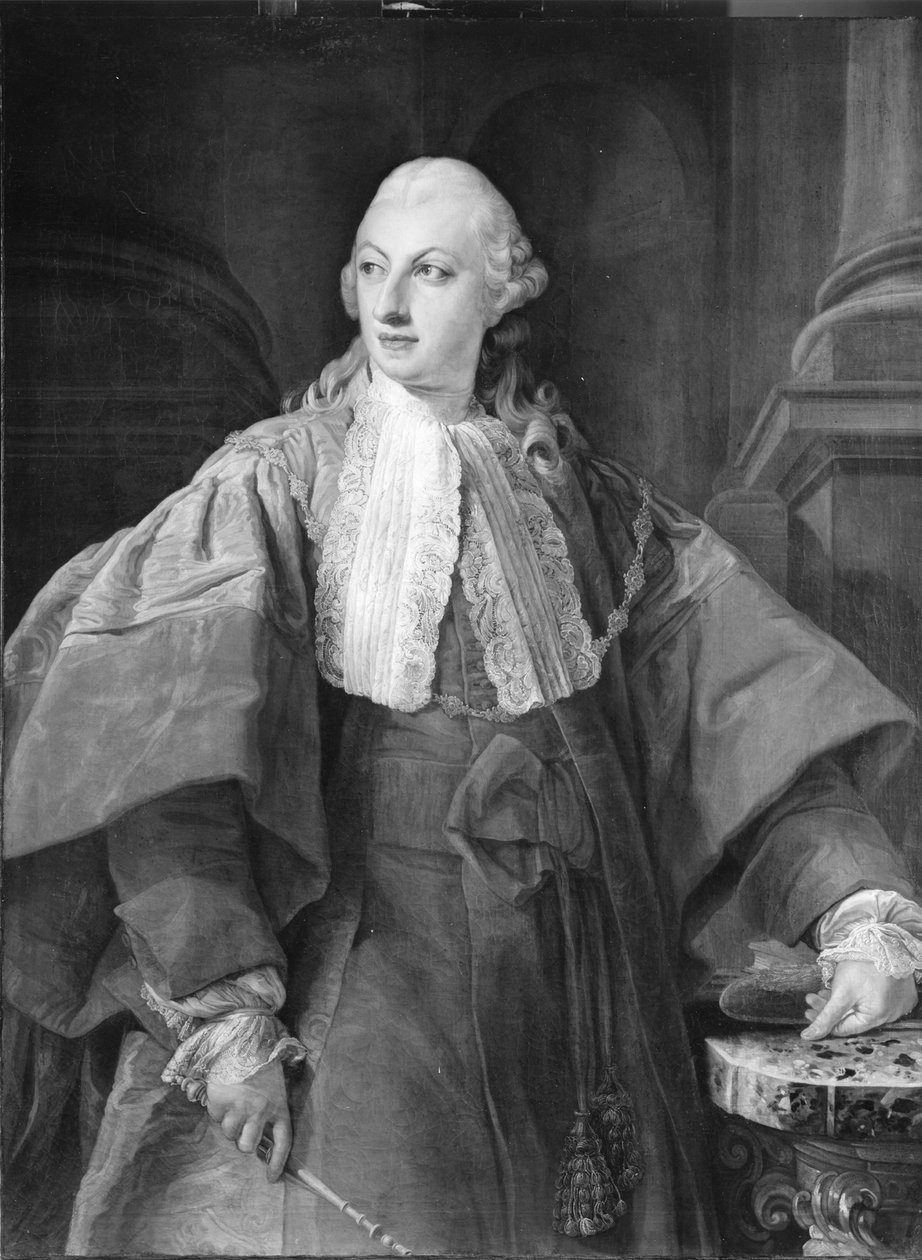 Portrét knížete Abbondia Rezzonica jako římského senátora od Pompeo Girolamo Batoni