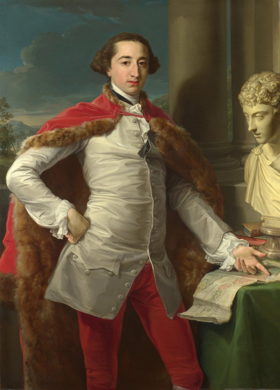 Portrét Richarda Millese z Nackingtonu, 60. léta 18. století od Pompeo Girolamo Batoni