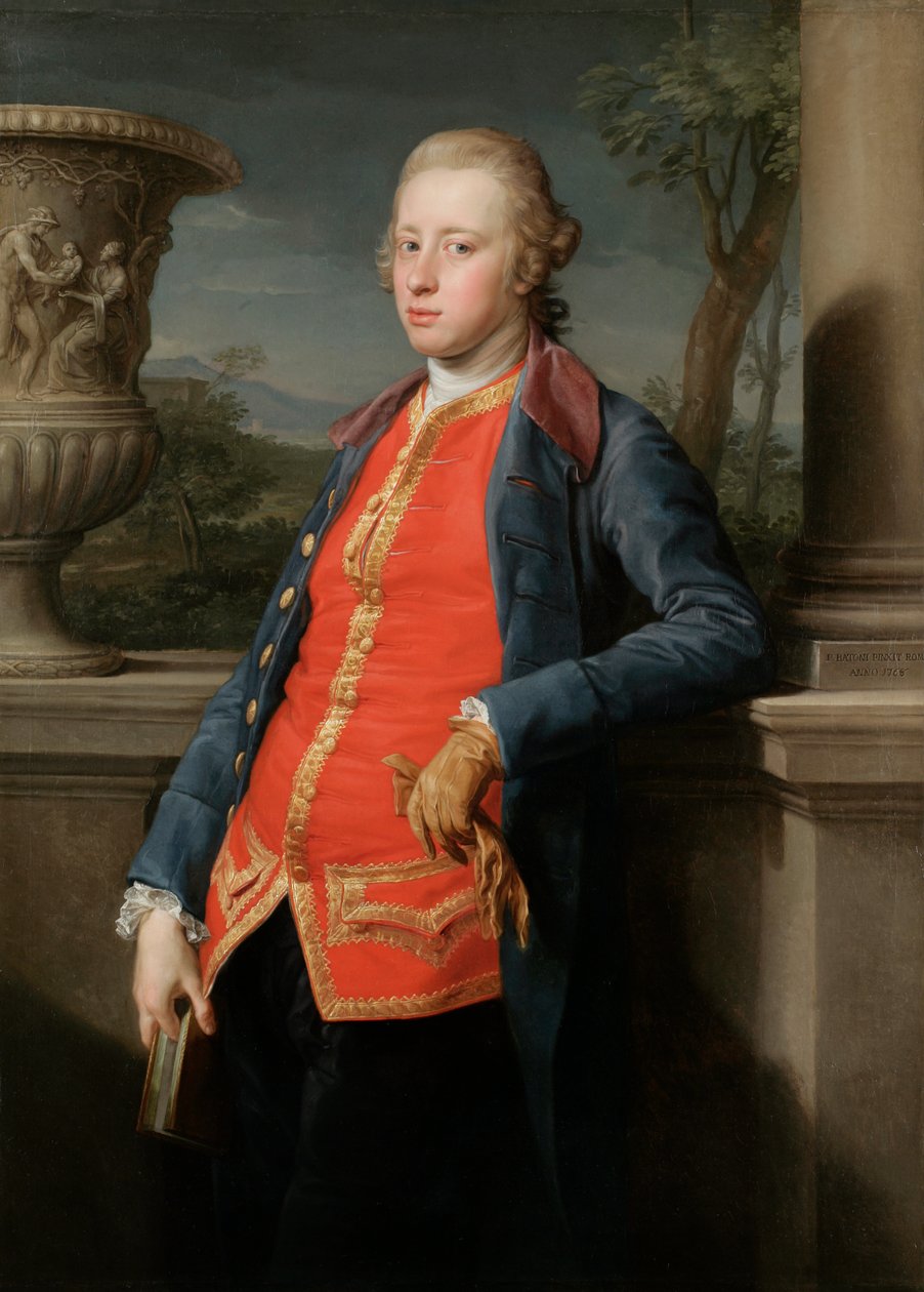 Portrét Williama Cavendishe, 5. vévody z Devonshire od Pompeo Girolamo Batoni