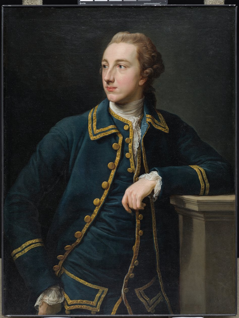 Portrét muže v zeleném obleku, cca 1760 (olej na plátně) od Pompeo Girolamo Batoni