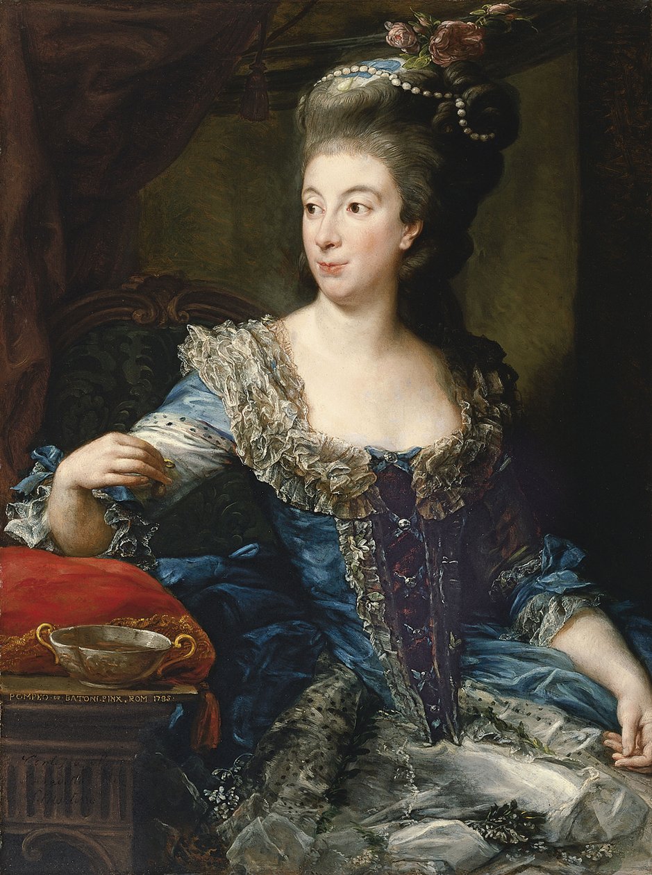 Portrét hraběnky Marie Benedetty di San Martino od Pompeo Girolamo Batoni