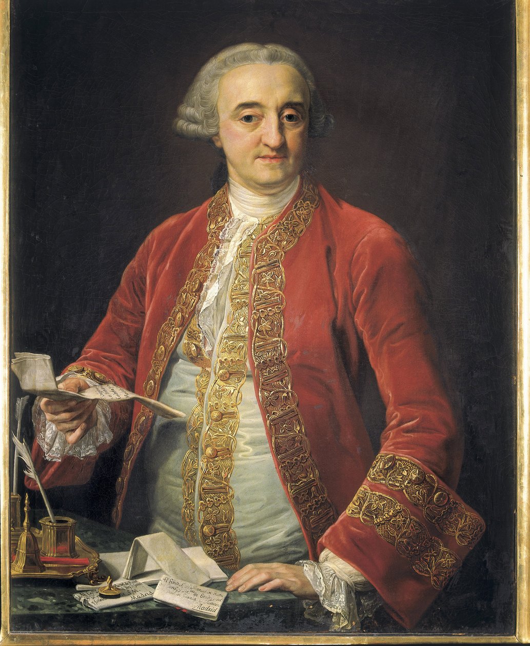 RHODA, Manuel Rhoda a Arrieta, značky (1706-1782). španělský politický (olej na plátně) od Pompeo Girolamo Batoni