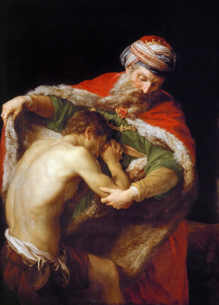 Návrat marnotratného syna, 1773 od Pompeo Girolamo Batoni