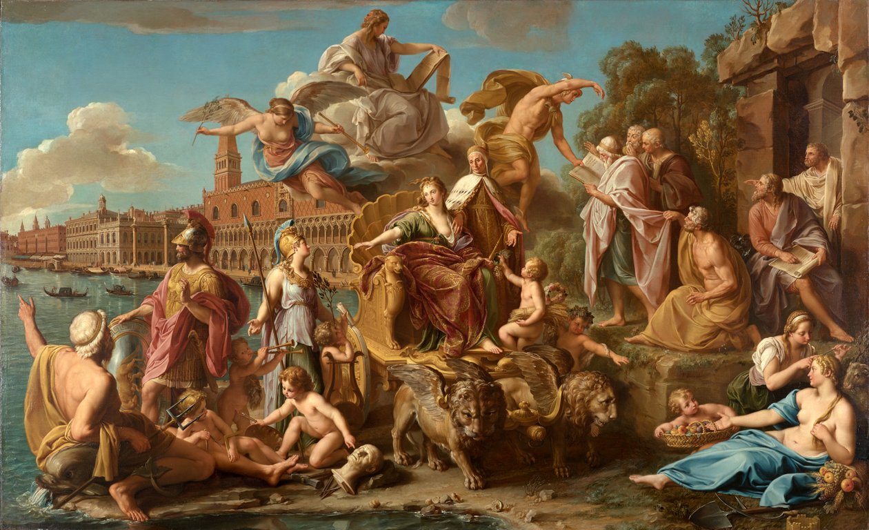 Triumf v Benátkách, 1737 od Pompeo Girolamo Batoni