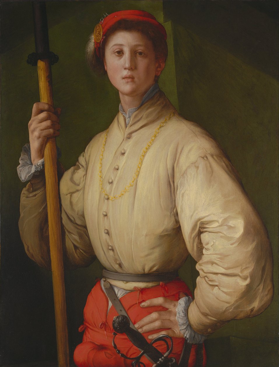 Portrét halapartníka Francesca Guardiho, 1528-1530 od Jacopo Pontormo