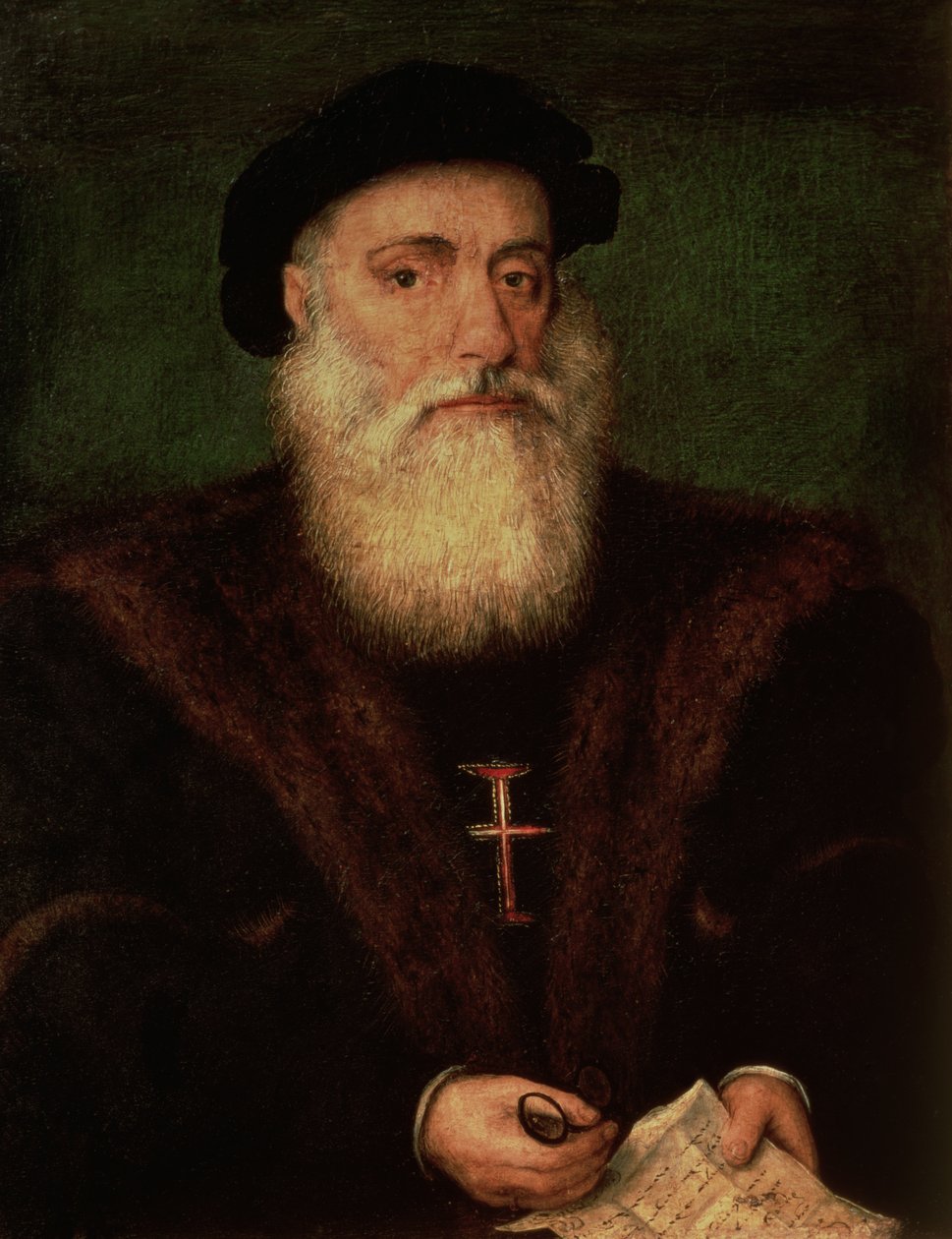 Portrét pravděpodobně Vasco da Gama (1469-1524) kolem roku 1524 od Portuguese School