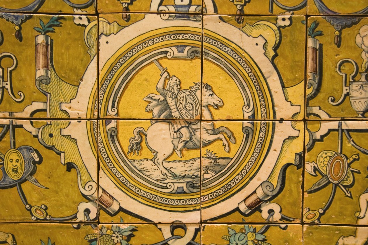Arms of Teodosio II (1568-1630) vévoda z Braganzy (keramika) od Portuguese School