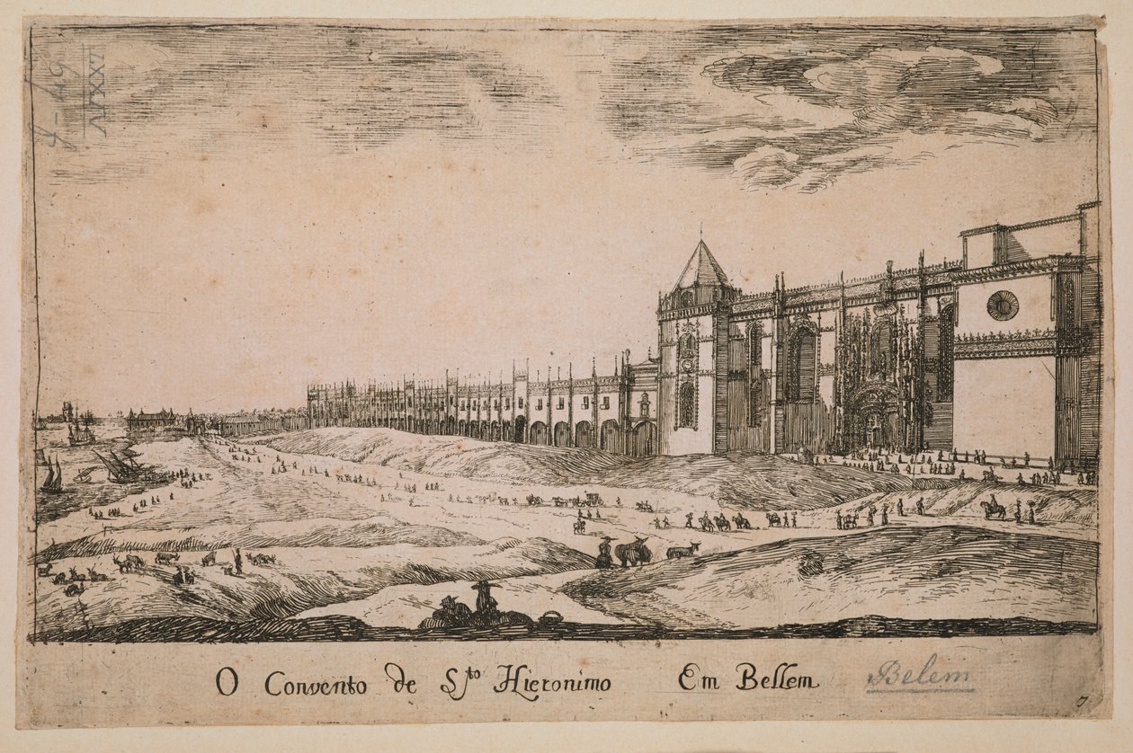 Klášter Jeronimos v okrese Belem, Portugalsko 1662 od Portuguese School