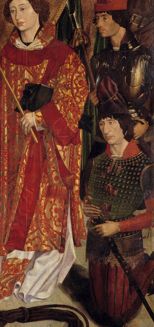 Svatý Vincent, patron Lisabonu a Henri Mořeplavec (1394-1460), zakladatel školy mořeplavců Detail. Malba portugalské školy 16. století. Národní muzeum starověkého umění, Lisabon. Lisabonské muzeum starověkého umění od Portuguese School