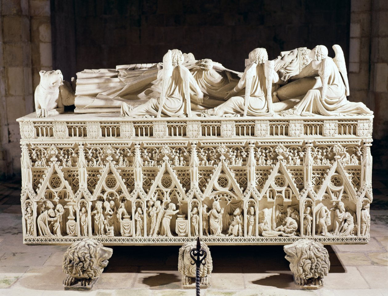Hrob Petra I. (1320-67) portugalského krále od Portuguese School