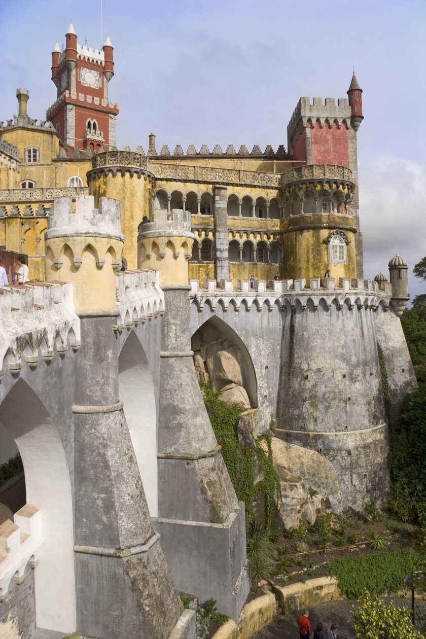 Pohled na palác a vnější zdi od Portuguese School