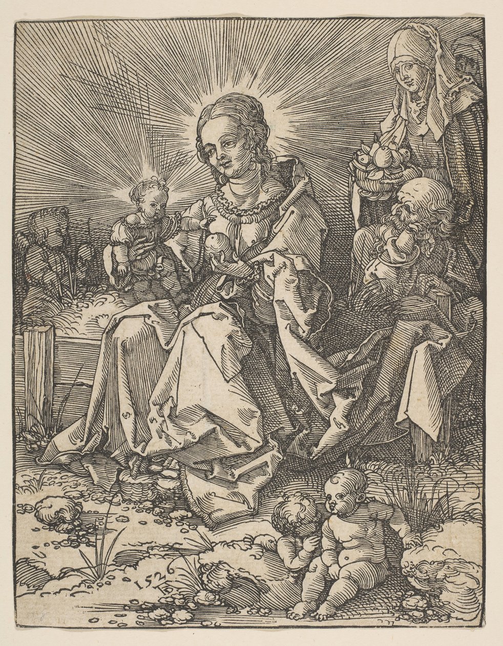 Madonna na travnatém břehu, 1526. od Possibly Albrecht Dürer