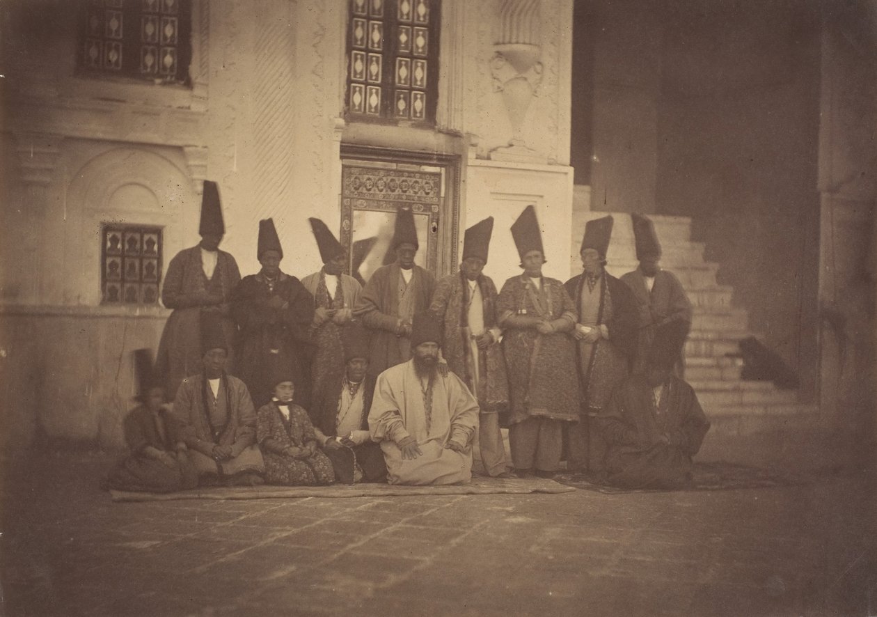 [V mešitě DameganThe Eunuchs], 50. léta 19. století. od Possibly by Luigi Pesce.