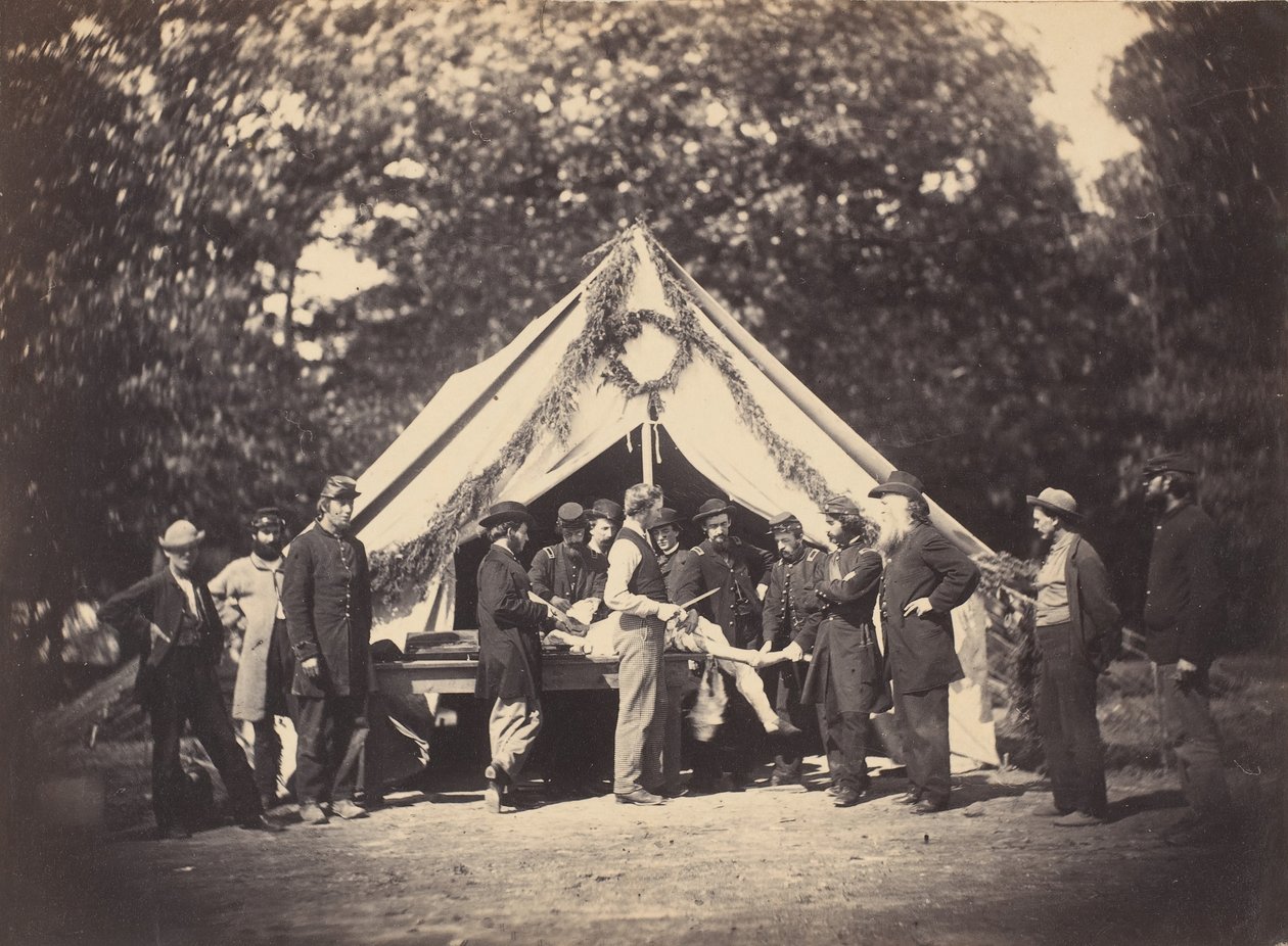 Provozní stan, Camp Letterman, Gettysburg, Pennsylvania, 1863. od Possibly by Weaver Brothers.