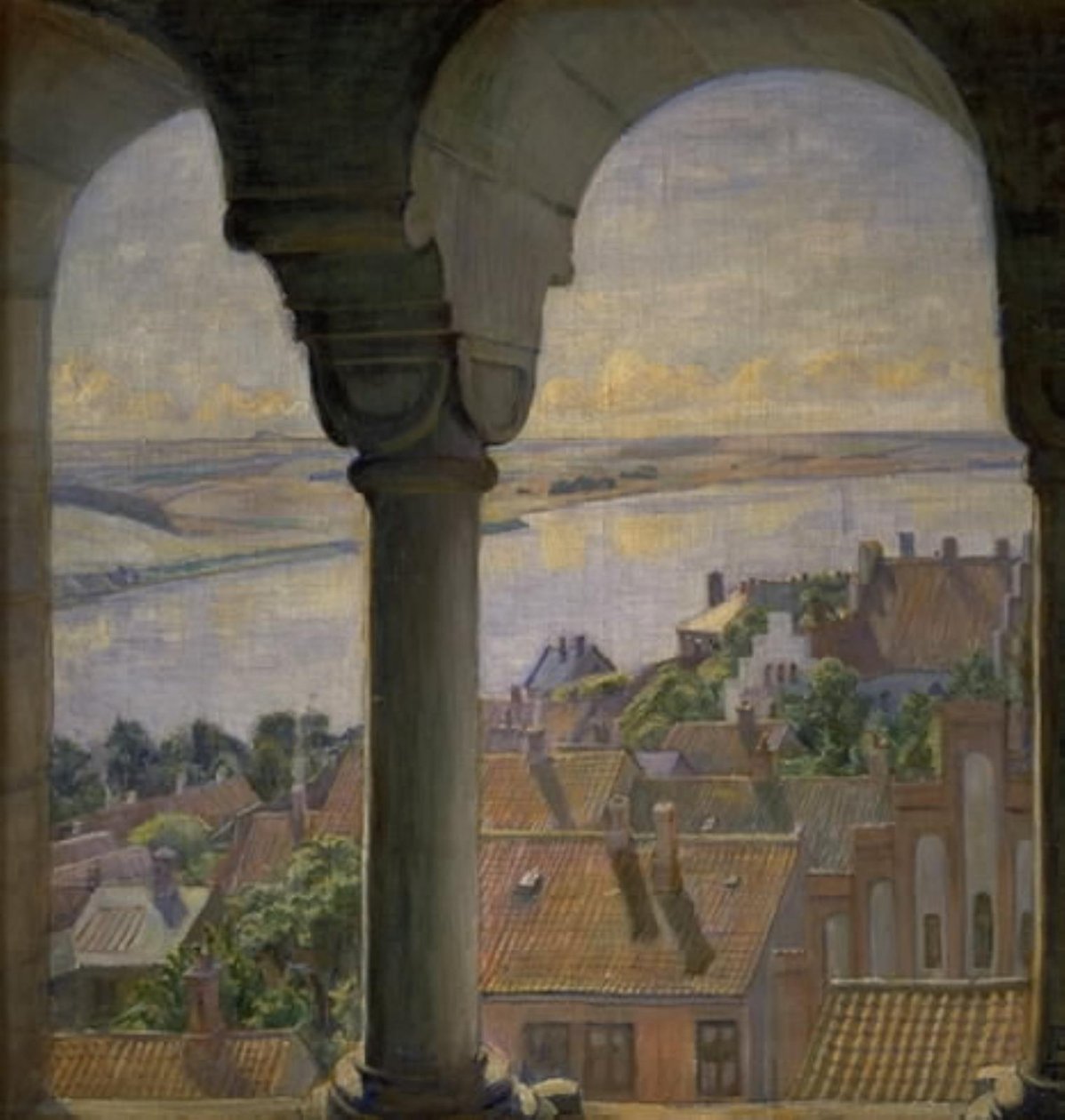 Pohled z věže katedrály Viborg od Poul S. Christiansen